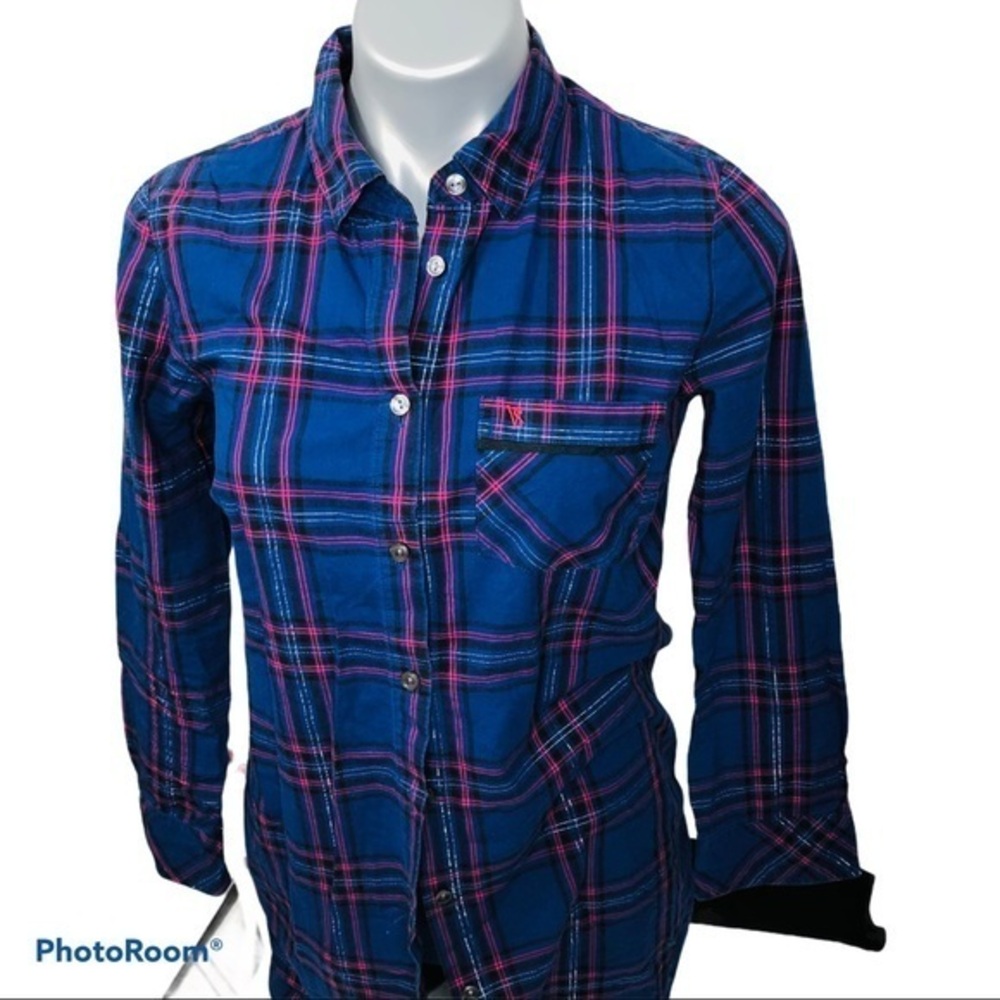 Lounge plaid cotton shirt by Victoria’s Secret